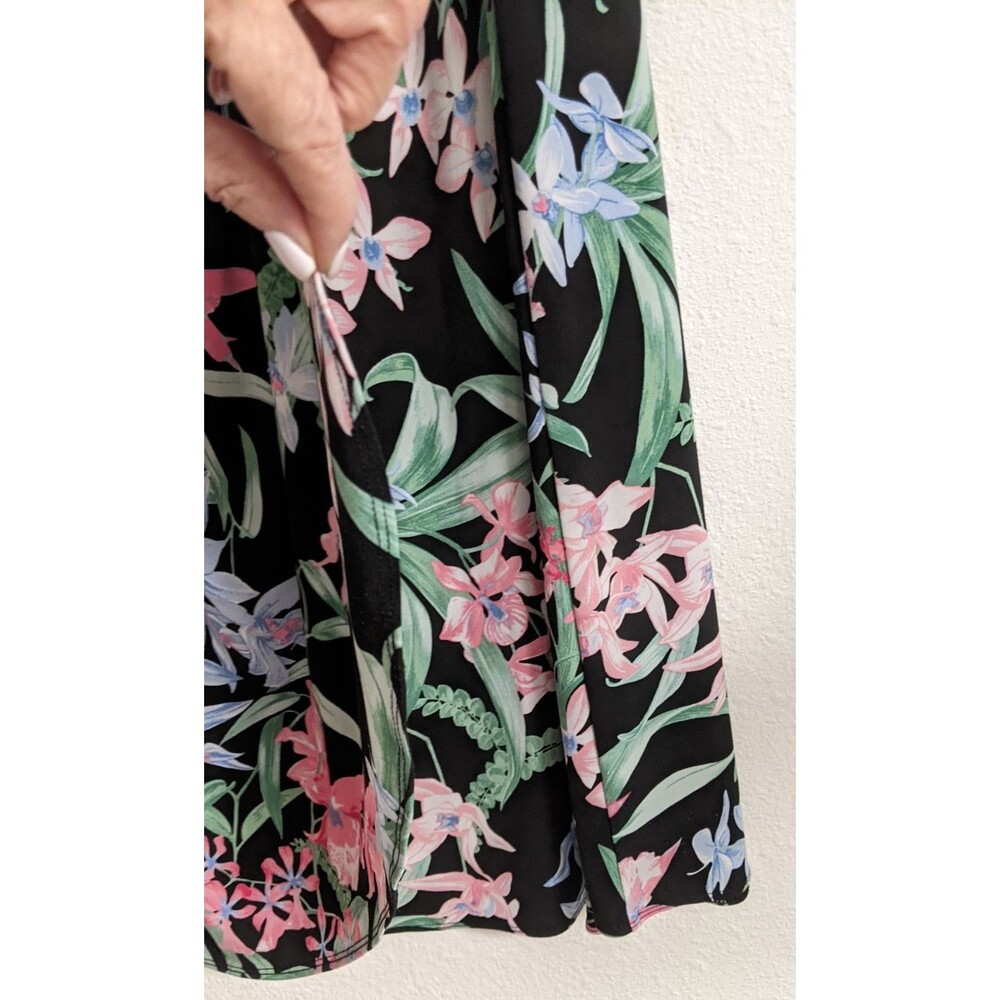 Tommy Bahama Women's Orchid Isle Faux Wrap Dress Tropical Classic Vacation Large - Picture 7 of 16